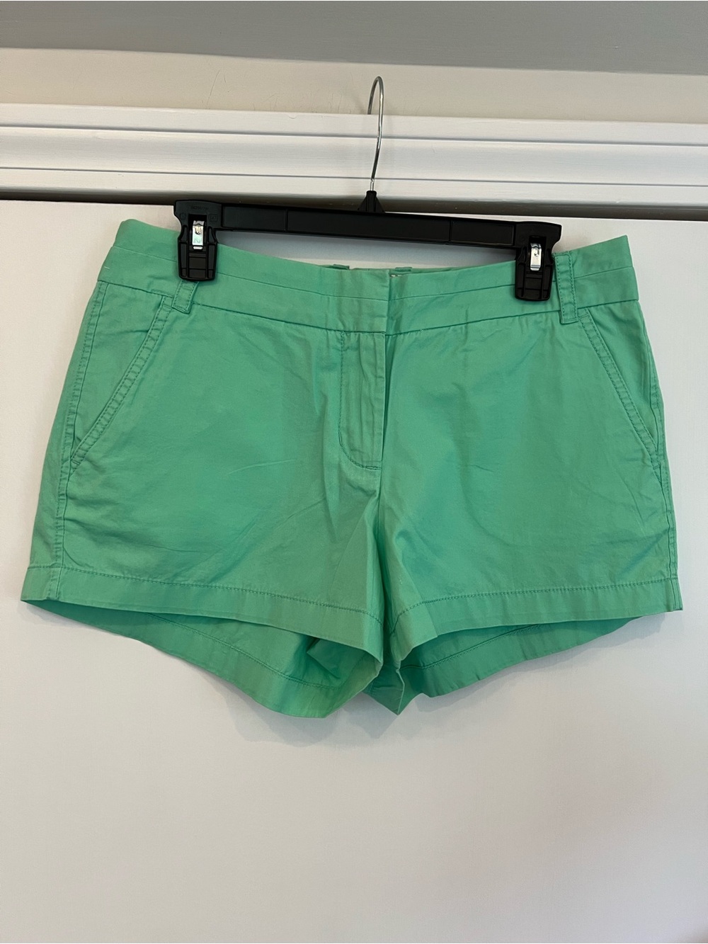 NWT JCrew Factory Chino shorts, 3-inch inseam, Seaglass Green, Size 10